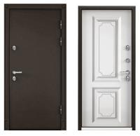 Дверь входная метал.  ТОРЭКС  SNEGIR 45 MP 880 2050 R (Букле кор КТ бел S45-05)