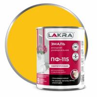Эмаль ПФ-115 желтый 1 кг.(Лакра)