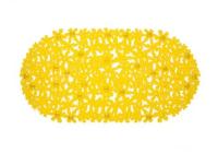 Коврик на липучках 66 35 Цветы желтый