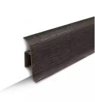 Плинтус IDEAL КОМФОРТ Венге черный с сил. краем и каб. каналом 2,2м