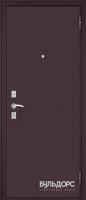 Дверь метал.  БУЛЬДОРС SLIM  860 2050 правая (Букле шоколад,Венге)