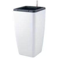 Горшок с автополивом InGreen Munchen 20л с внутрен.вставк. 8л, квадр, белосн жасмин IG622511048