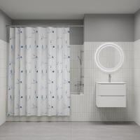 ,Штора для ванной 200 180см, полиэстер, BО02P18i11 IDDIS