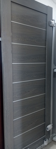 Дверное полотно NIKI 11 600 2000 ПВХ Грей с молдингом