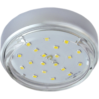 Светильник накладной GX 53 DGX5318 серебро, FS53FFECD ECOLA