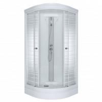 Душевая кабина Стандарт ДН4 стекло ПОЛОСЫ 100 100 низкий поддон