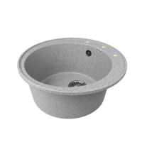 Мойка ZX-GM  01 круглая, серая, 480 мм (глубина чаши 180)