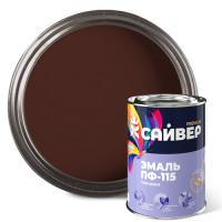 Эмаль ПФ-115 шоколад 0,8 кг  САЙВЕР
