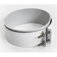 Хомут стальной с резиновой муфтой ф100