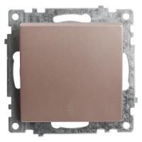 Переключатель 1-кл. СП STEKKER Катрин мех. 250В 10А шампань GLS10-7105-02
