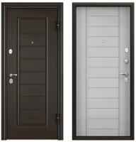 Дверь входная метал. "TOREX" DELTA PRO MP 950*2050 R (букл.кор.,VDM-2,дуб бел.мат.,D6-13,броня хром)