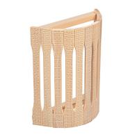 Абажур для светильника, угловой, липа, с орнаментом  Рогожка , 31х9х22 см  Банные штучки   3