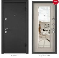 Дверь стальная  ТОРЭКС  Х7 PRO MP 950 2050 правая (ПВХ Дуб белый матовый, СК6М, хром кругл, НАКЛ, -)