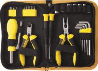 Набор инструмента 29 шт (Отвертки, биты, ключи НЕХ, пассатижи), матерчатый чехол  FIT