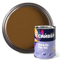 Эмаль ПФ-115 желто-коричневая 0,8 кг САЙВЕР