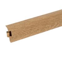Плинтус IDEAL КОМФОРТ Дуб Коньячный с сил. краем и каб. каналом 2,2м