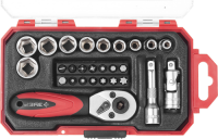 Набор торцовых головок МАСТЕР (27 предметов; 4-13 мм; 1/4// Зубр