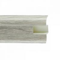 Плинтус с сил. краем и каб. каналом 822 Дуб Альбо WIMAR 58мм