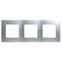 Рамка 3м ETIKA алюм. 672553