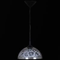 .Светильник подвесной Колпак НСБ 02-60-001 напыление цветы (черный подвес)
