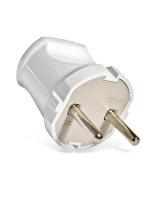 Вилка б з белая  6А 250В А113