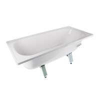 Ванна стальная ANTIKA 1,5 0,7 0,4 (ВИЗ) с опорной подставкой, с рантом, белая орхидея