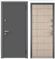 Дверь метал.  БУЛЬДОРС TERMO 100  950 2050 правая(Букле графит R4,ПВХ  Ясень ривьера айс 10Т-135)