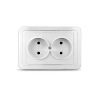 Розетка  2-м. СП  ВАЛЕРИ  16А бел.(В0102)