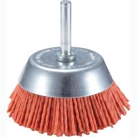 Щетка-крацовка 75мм чашечная для дрели, полимерная проволока, Р120   T4P