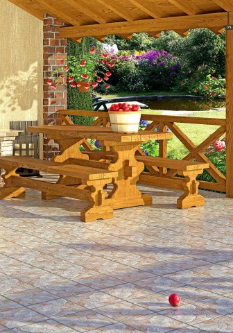 Керамогранит противоскользящий Рейнир корич. 30*30 (1.35)