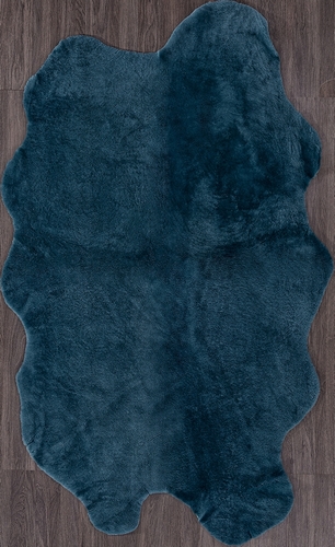 Ковер Мутон Sheepskin Шкуры  0,55 0,95, STAN, синий