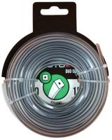 Леска для триммера квадрат 2,0мм длинна 15м (Duo Core с армирующей жилой) 093097  KIMOTOZIP