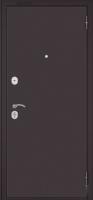 Дверь метал.  БУЛЬДОРС ECONOM 60 (HOME ECO) 960 2050 R (Букле шоколад ,Ларче шоколад 6ED-2)