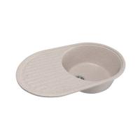 Мойка ML-GM16 овальная с крылом, песочный (302), 455*720*180мм