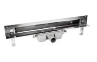 Трап-лоток TIM 70 800мм СУХОЙ для монтажа в стену Нерж Сталь-глянец