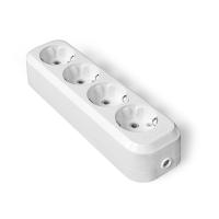 Колодка (розетка удлинителя) LUX У4-Е 4-местная з к 250В 16А