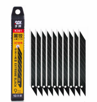 Лезвия для ножей 9мм, каленые (черные), толщина 0,4мм (10шт)     ПРОФИТ