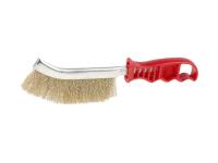 Щетка латунная с пласт. ручкой,1 ряд