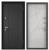 Дверь входная метал. "TOREX" DELTA PRO MP 860*2050 R (Т.сер.букле,RGSO,бет.изв,D6-26,черн квадр нак)