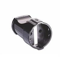 Штепсельное гнездо MAKEL б/з черное 10054