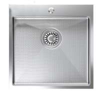 Мойка настол.монтаж 50 50 (2,0) вып 3 1 2 MIXLINE PRO 200 мм с сифоном (сатин НАНО декор)