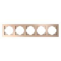 Рамка горизонтальная 5-м STEKKER Катрин, GFR00-7005-02, шампань