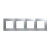 Рамка 4м ETIKA алюм. 672554
