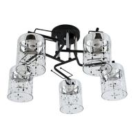 Люстра потолочная 10082 5BK+CR CL+CR