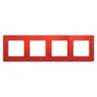 Рамка 4-м  красн. 672534