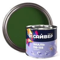 Эмаль ПФ-115 темно-зеленая 1,8 кг САЙВЕР