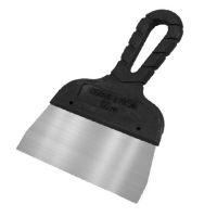 Шпатель 150мм (нерж.сталь, черная ручка) Декор