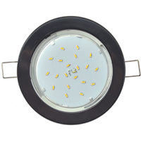 Светильник Ecola GX53 DGX5315 220V черный  18х100   10 100 FB53EFECD