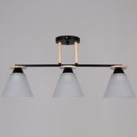 ,Люстра потолочная 11630-0,3-03 BK+WOOD