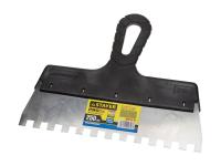 Шпатель зубчатый нерж. "STAYER PROFI",зуб 10*10, 250мм